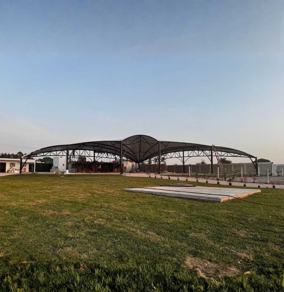 Velaria estética para jardín y eventos en Cocoyoc